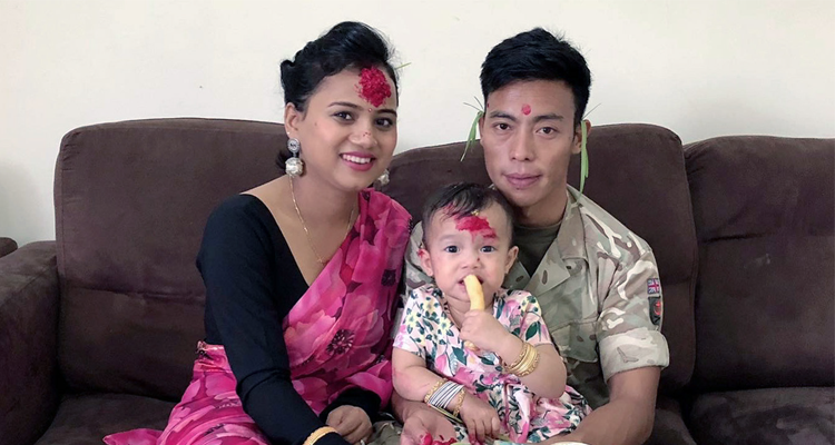 Main photo: Hemraj Gharti Magar and family
