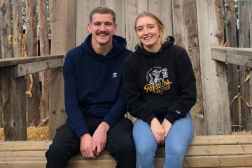 Callum and his girlfriend, Israel