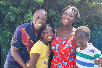 Ellen Owusu and family