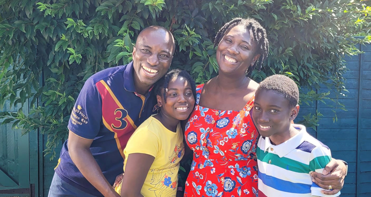 Ellen Owusu and family