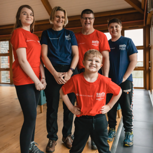 Hannah, Darren with Grace, Adam and Jacob