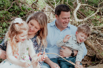 Kitty Campbell and family