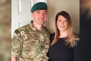 Lee Johnston with husband Liam