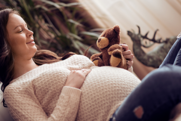 Pregnant lady sitting